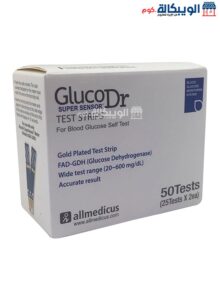 خصائص اشرطة فحص السكر Gluco Dr Super Sensor Test Strips For Blood