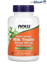 كبسولات شوك الحليب NOW Foods Milk Thistle Extract Double Strength