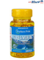 Cod liver oil capsules puritan's pride for overall health