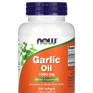 Garlic Oil NOW Foods Softgels for support overall health 500 mg 250 Softgels