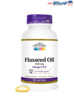 كبسولات زيت بذر الكتان الامريكية 21st Century Flaxseed Oil 1000 mg