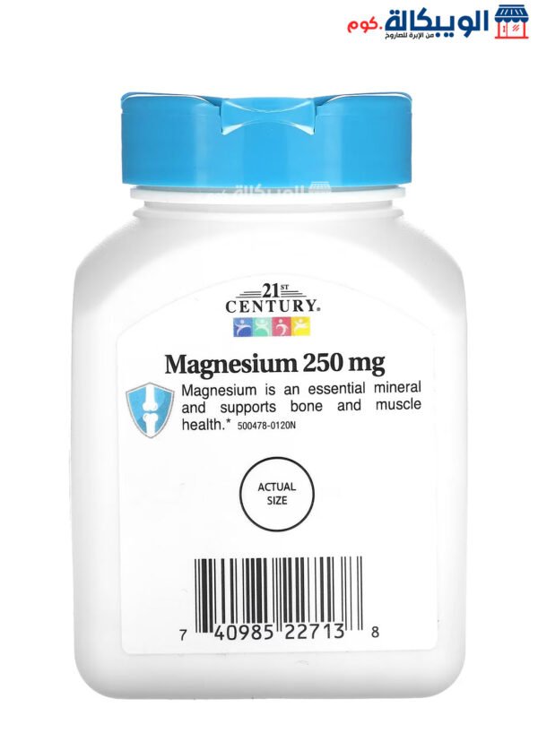 21St Century Magnesium For Promote Bone And Muscle Health 250 Mg 110 Tablets 