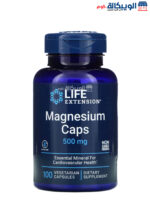 Life Extension Magnesium Caps for Support heart health 500 mg 100 Vegetarian Capsules 