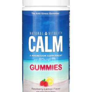 Natural Vitality CALM Gummies The Anti-Stress Raspberry-Lemon for support overall health 120 Gummies