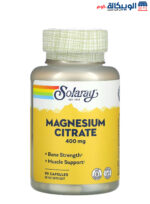 Solaray Magnesium Citrate for support bone & muscle health 133 mg 90 Capsules 