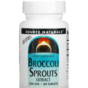 Source Naturals Broccoli Sprouts Extract tablets to support body health 250 mg 60 tablets