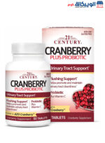 بروبيوتيك كبسول توت بري من 21 سينتري‏ لدعم المسالك البولية 60 كبسولة- 21st Century Cranberry Plus Probiotic 