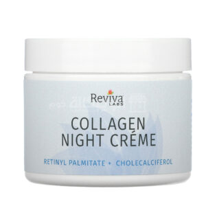 كريم ليلي بالكولاجين من ريفيفا لابس للعناية بالبشرة العادية والجافة 2 أونصة (55 جم) - Reviva Labs Collagen Night Creme 2 oz (55 g)