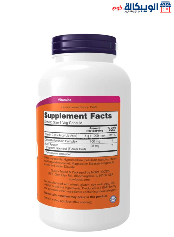 Now Foods C 1000 Capsules With Bioflavonoids For Support Overall Health And Strengthen The Immune 250 Veg Capsules 