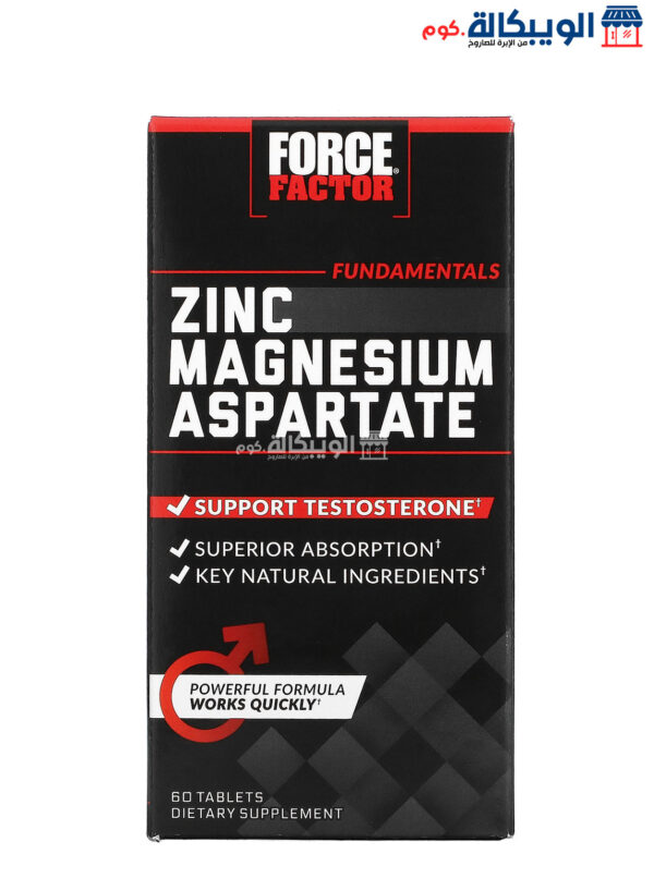 Force Factor Zinc Magnesium Aspartate To Support The Health Of The Immune, 60 Tablets