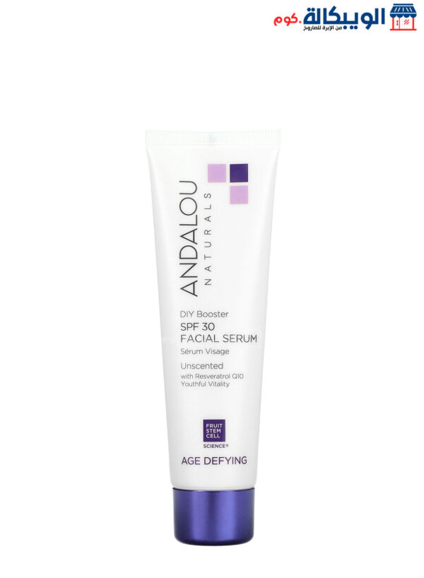 Andalou Naturals, Facial Serum, Spf 30, Age Defying To Improve Skin Radiance