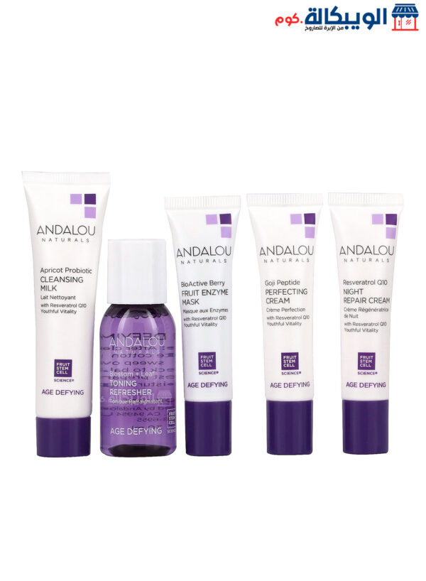 Andalou Naturals, Get Started, Age Defying, Skin Care Essentials, 5 Piece Kit