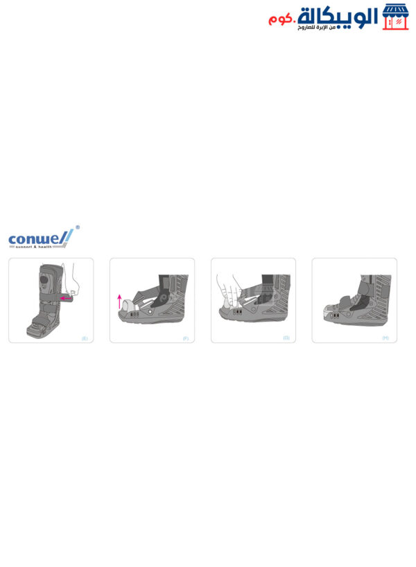 Conwell Air Cast Walking Boot Short To Stabilize The Affected Parts Of The Foot