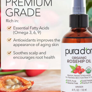 Pura D'or Professional Organic pure rosehip seed oil