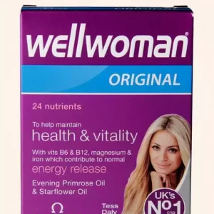 ويلمان اورجينال للنساء أفضل ملتي فيتامين للنساء في مصر - 30 كبسولة | Vitabiotics Wellwoman Original