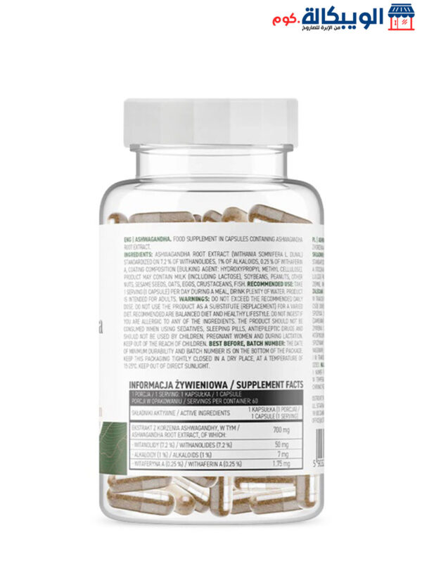 Ostrovit Ashwagandha 700 Mg To Enhance Physical And Mental Energy 60 Caps