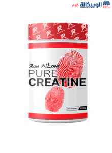 مكمل كرياتين للعضلات لزيادة الكتلة العضلية Run Alone Pure Creatine Unflavored 300G