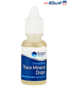 مكمل المعادن المتعددة Trace Minerals لدعم صحة الجسم – Trace Minerals Concentrace, Trace Mineral Drops 15 Ml