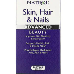 Natrol skin hair nails capsules