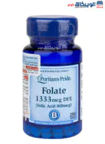 حبوب فوليك اسيد Folate 1333 mcg dfe folic acid 800mcg Puritan's pride