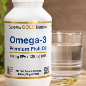 California Gold Nutrition Omega-3 Premium Fish Oil 240 Fish Gelatin Softgels