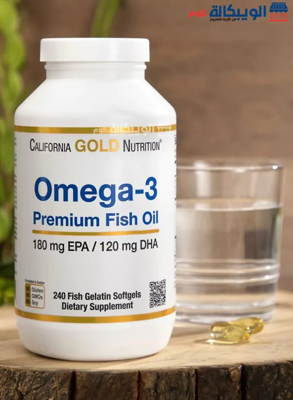 California Gold Nutrition Omega-3 Premium Fish Oil 240 Fish Gelatin Softgels