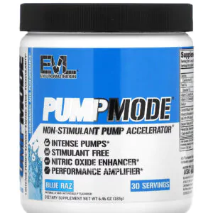 EVLution Nutrition PumpMode, Blue Raz, 6.46 oz (183 g)