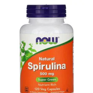 NOW Foods Spirulina 500 mg 120 Veg Capsules