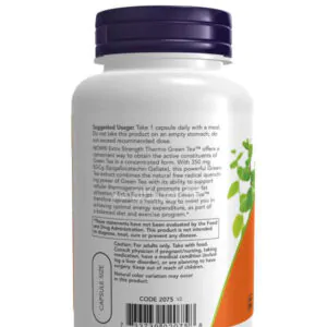 NOW Foods Thermo Green Tea capsules, Extra Strength, 90 Veg Capsules