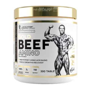 مكمل غذائي امينو جولد بيف GOLD BEEF AMINO 150 SERVINGS KEVIN LEVRONE