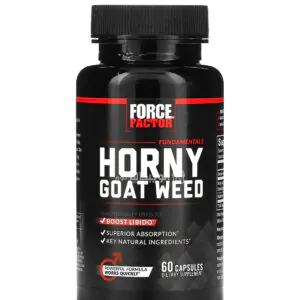 كبسولات عشبة العنزة Force Factor Horny Goat Weed Capsules