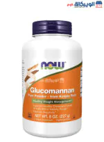 جلوكومانان ناو فودز مسحوق نقي للتحكم في الوزن الحصة 8 أونصة الحجم 227 جم - NOW Foods Glucomannan Pure Powder