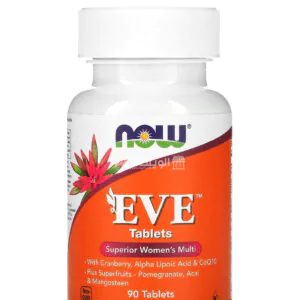 كبسولات Eve من ناو فودز‏ متعدد فيتامينات لتعزيز صخة المرأة 90 كبسولة نباتية - NOW Foods Eve Capsules Superior Women's Multi Iron-Free 90 Veg Capsules