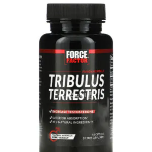 كبسولات تريبولوس تيريستريس لزيادة هرمون التستوستيرون 60 كبسولة - Force Factor Tribulus Terrestris Testosterone Booster   