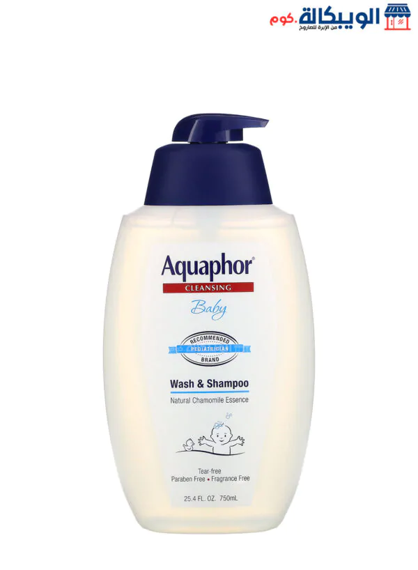 اكوافور للاطفال غسول وشامبو خالي من العطور (750 مل) Aquaphor Baby Wash &Amp;Amp; Shampoo Fragrance Free