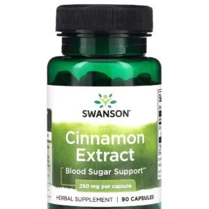 سوانسون خلاصة القرفة 250 ملجم 90 كبسولة Swanson Cinnamon Extract 250 mg